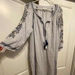 J. Jill Size M Embroidered Dress